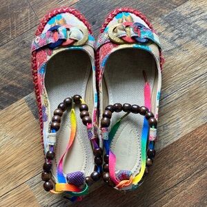 Colorful Women's Flats with Beaded Accents